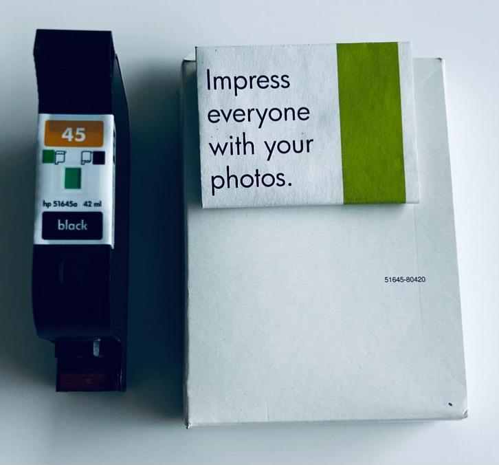 HP 45 (51645A) Inktcartridge Zwart NIEUW, Computers en Software, Printerbenodigdheden, Nieuw, Cartridge, Ophalen of Verzenden