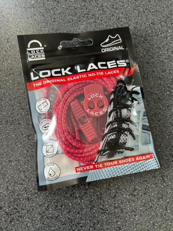 Lock Laces / No-tie Laces - Red - NEW ! Never Used ! beschikbaar voor biedingen