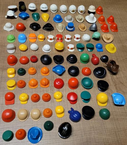 Playmobil groot lot hoofddeksels (99 stuks), Enfants & Bébés, Jouets | Playmobil, Utilisé, Playmobil en vrac, Enlèvement ou Envoi