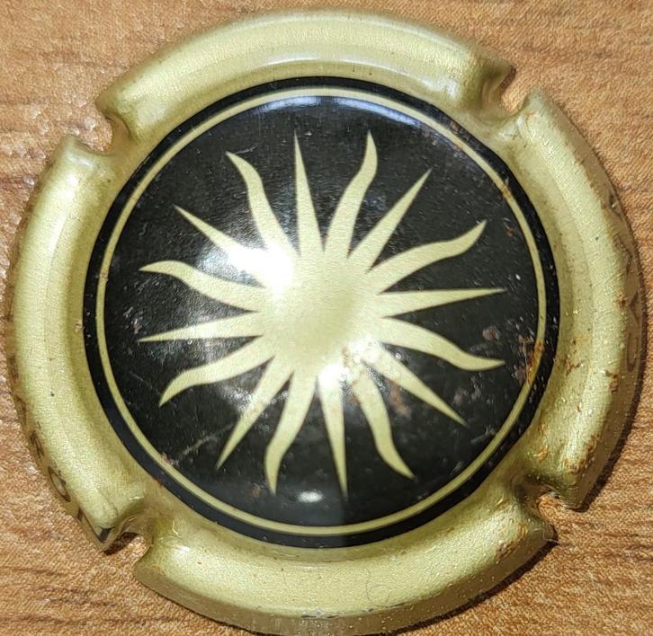 Capsule Cava d'Espagne GRAN BARON noir & bronze nr.063955, Verzamelen, Wijnen, Gebruikt, Overige typen, Spanje, Ophalen of Verzenden