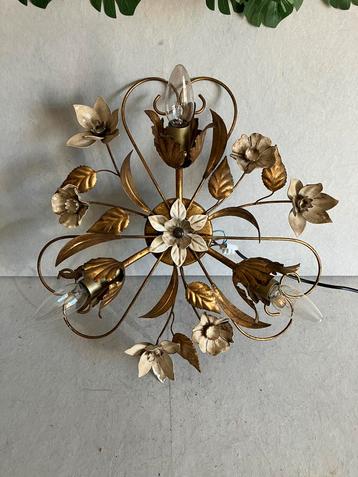 Banci Firenze vintage florale plafondlamp jaren 50/60 MCM beschikbaar voor biedingen