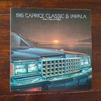 1981 CAPRICE CLASSIC & IMPALA, Boeken, Auto's | Folders en Tijdschriften, Ophalen of Verzenden, Nieuw, Chevrolet