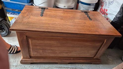 Houten kist, Huis en Inrichting, Woonaccessoires | Kisten, Zo goed als nieuw, Minder dan 50 cm, 75 tot 100 cm, Minder dan 50 cm