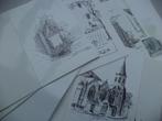 16 prentjes kerk of kapel, Verzamelen, Bidprentjes en Rouwkaarten, Verzenden, Bidprentje