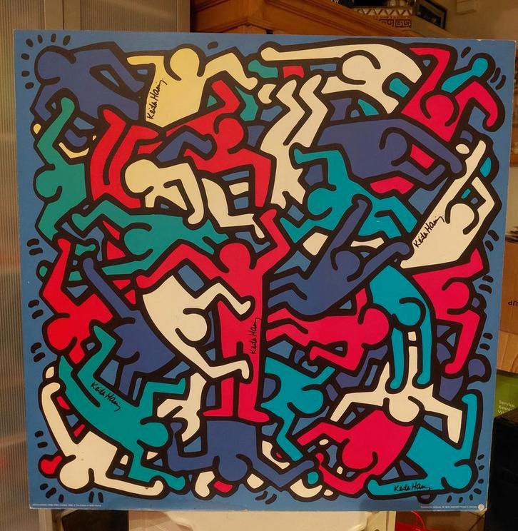 2 x keith haring, Antiek en Kunst, Kunst | Schilderijen | Abstract, Ophalen