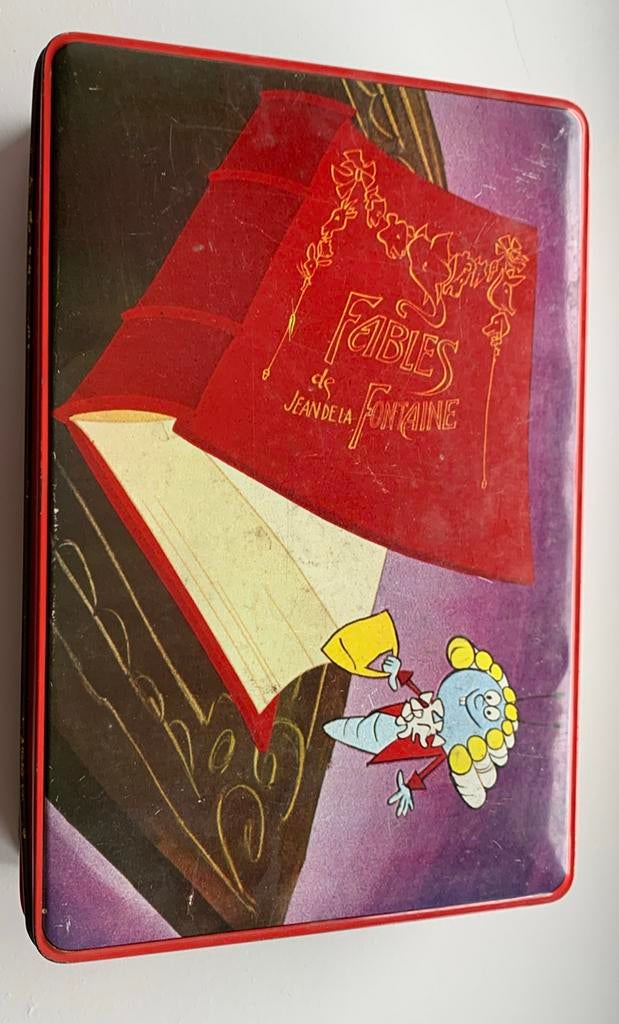 Fablio milou bubble gum Bobbie  vintage, Collections, Boîte en métal, Utilisé, Enlèvement ou Envoi