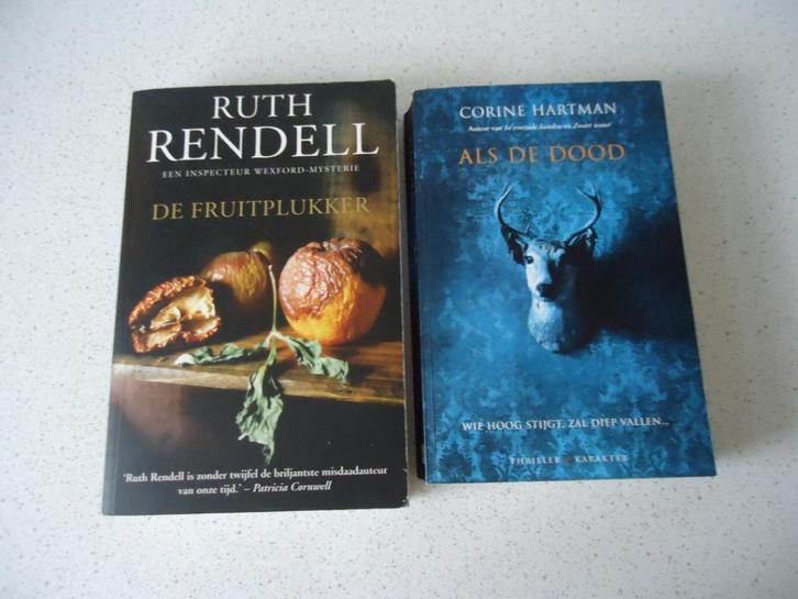 2 Thrillers van "Ruth Rendel & Corine Hartman", Boeken, Thrillers, Zo goed als nieuw, Ophalen of Verzenden