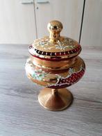 Murano schaal (hoogte 20 cm) 24 krt goud versierd, Antiek en Kunst, Ophalen