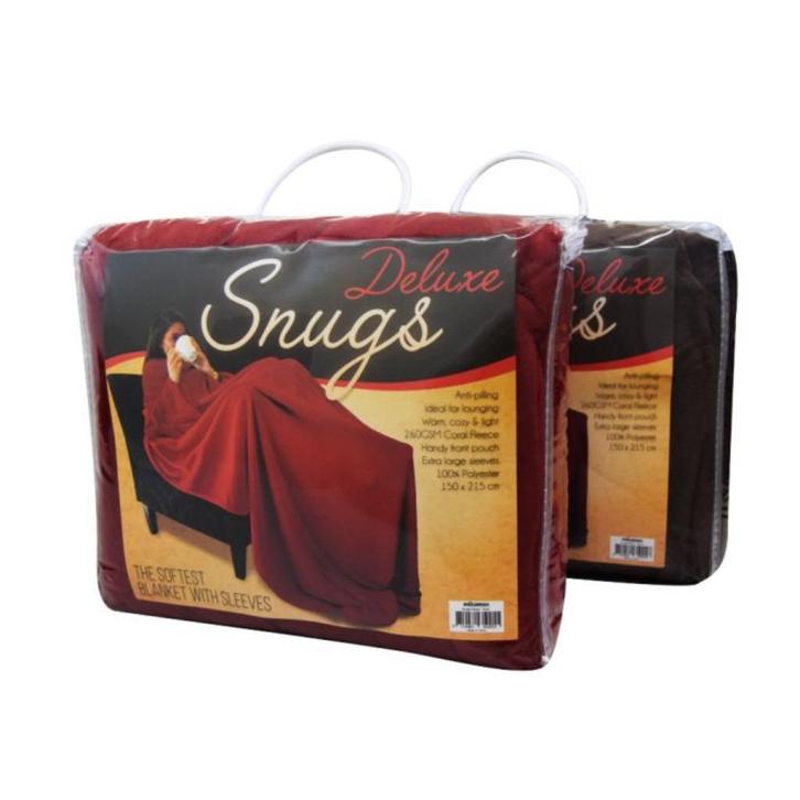 Snugs Deluxe Deken met Mouwen, Huis en Inrichting, Woonaccessoires | Plaids en Woondekens, Nieuw, Ophalen of Verzenden