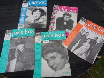 Verzameling JUKE BOX uit 1959 , Elvis , Paul Anka , enz.  beschikbaar voor biedingen