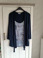 2 in 1 blouse maat 42/44, Blauw, Maat 42/44 (L), Ophalen of Verzenden, Zo goed als nieuw