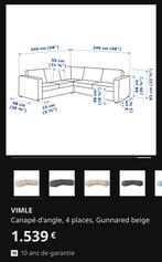 Canapé VIMLE IKEA, Maison & Meubles, Comme neuf