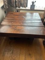 Houten salontafel, Huis en Inrichting, Ophalen, Zo goed als nieuw, Vierkant