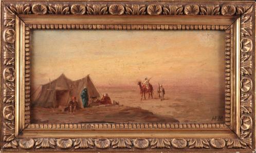 Mooi 19e eeuws olieverfpaneel, Antiek en Kunst, Kunst | Schilderijen | Klassiek, Verzenden