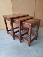 Set van 3 antieke nest bijzet tafeltjes, Antiek en Kunst, Ophalen
