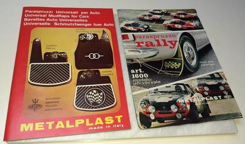 Boek set 2 vintages brochures Metalpast '60-'80, Livres, Autos | Brochures & Magazines, Neuf, Envoi
