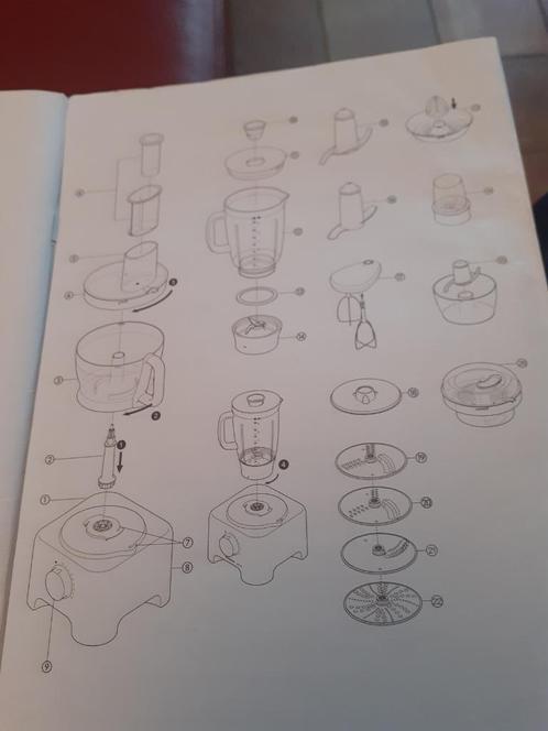 Robot de cuisine Kenwood multipro, Electroménager, Mélangeurs de cuisine, Comme neuf, 3 à 4 litres, 3 vitesses ou plus, Enlèvement