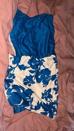 Top bleu et bleu et motif de fleur, Blauw, Nieuw, Ophalen of Verzenden, Zonder mouw