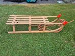 Houten slee, Ophalen, Gebruikt