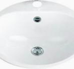 inbouw lavabo EW3 ALAPE wit diameter 475mm + toebehoren, Doe-het-zelf en Bouw, Nieuw, Wastafel, Ophalen