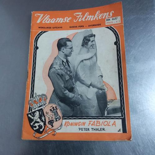 Vlaamse Filmkens nr. 400 (1961). Koningin Fabiola, Verzamelen, Koningshuis en Royalty, Zo goed als nieuw, Ophalen of Verzenden