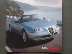 Brochure Alfa Romeo Spider 2003 Brochure, Livres, Autos | Brochures & Magazines, Alfa Romeo, Enlèvement ou Envoi