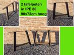 2 nieuwe tafelpoten in IPE 80/46mm - 90x72 cm hoog - tafel, Huis en Inrichting, Ophalen, Tafelpoot, 50 tot 100 cm, Metaal