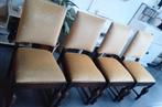 4 hardhouten antieke stoelen, Ophalen of Verzenden, Zo goed als nieuw, Vier