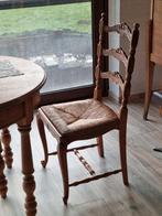 Rieten stoelen eetkamer, Huis en Inrichting, Ophalen, Hout, Vijf, Zes of meer stoelen