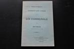 BALSACQ Nouveau commentaire concis de Loi Communale LUTTRE, BALSACQ, Enlèvement ou Envoi, Utilisé, 20e siècle ou après