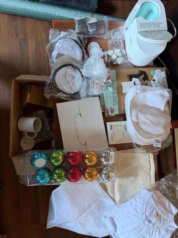 Sublimatie benodigdheden, Hobby en Vrije tijd, Knutselen, Zo goed als nieuw, Materiaal, Ophalen