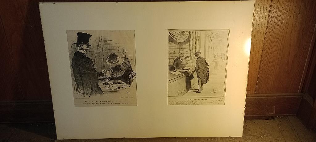 Gravures originales Honoré Daumier–Satire XIXe, 70x50, n510, Antiquités & Art, Art | Eaux-fortes & Gravures, Enlèvement