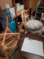 Table bambout plus quattre chaie . Comme neuf pour terasse, Enlèvement, Comme neuf