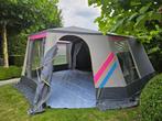 Bungalowtent merk "Raclet" 5 personen zo goed als nieuw!, Caravans en Kamperen, Ophalen, Zo goed als nieuw, Tot en met 5