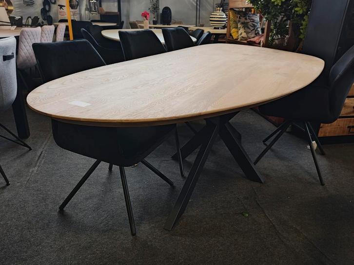 Unieke organische eikenhouten tafel (outlet), Maison & Meubles, Accessoires pour la Maison | Autre, Neuf, Enlèvement