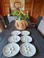 Assiettes à Huîtres lot de 6 Pillivuyt France, Ophalen of Verzenden, Zo goed als nieuw, Porselein