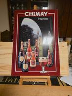 Prachtig metalen bord van Chimay 60 x 40 cm, Verzamelen, Ophalen of Verzenden
