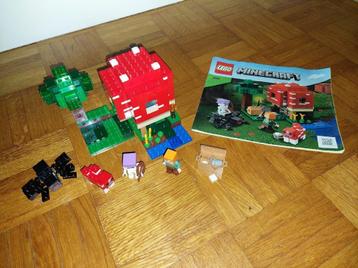 LEGO Minecraft 21179 The MUSHROOM HOUSE  - compleet beschikbaar voor biedingen