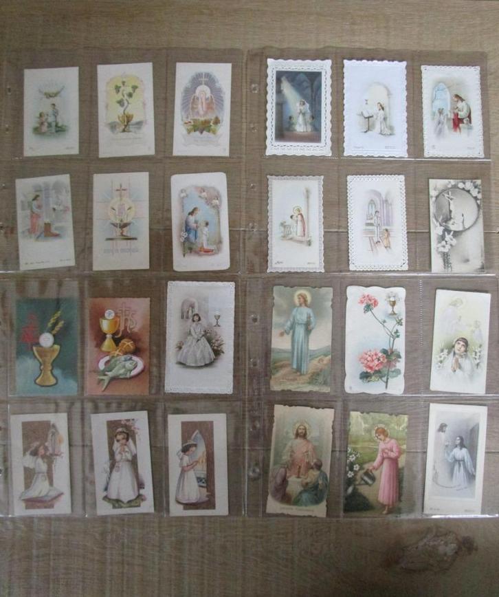 150 oude communie prentjes Viersel, Verzamelen, Bidprentjes en Rouwkaarten, Bidprentje, Ophalen of Verzenden