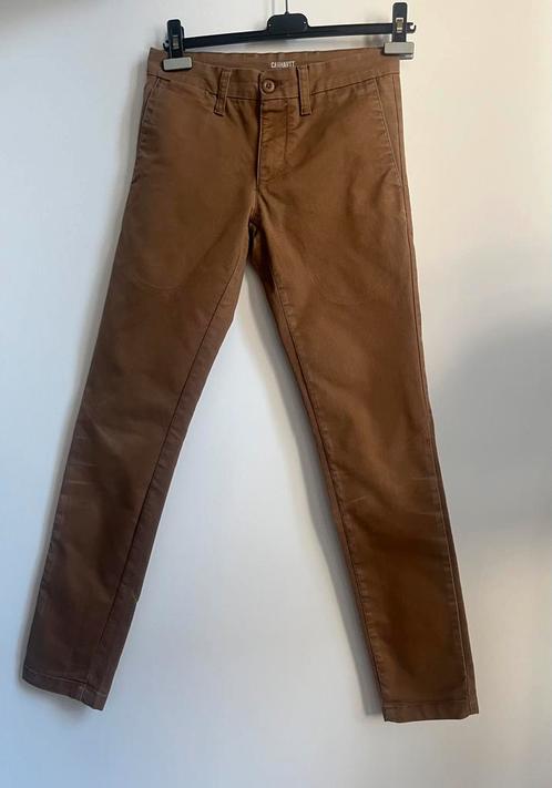 Carhartt bruine broek, Kleding | Heren, Spijkerbroeken en Jeans, Zo goed als nieuw, W32 (confectie 46) of kleiner, Overige kleuren