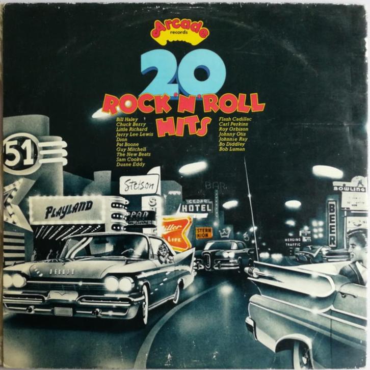 20 Rock 'N' Roll Hits - Lp = Als Nieuw, Cd's en Dvd's, Vinyl | Rock, Zo goed als nieuw, Rock-'n-Roll, 12 inch, Ophalen of Verzenden