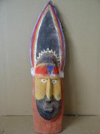 Inheems houten beeld Papoea-Nieuw-Guinea wandbeeld 49cm, Antiek en Kunst, Kunst | Niet-Westerse kunst, Ophalen of Verzenden