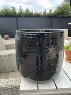 Gloednieuwe zwarte ronde bloempot H 30cm D 28cm, Tuin en Terras, Bloempotten, Rond, Nieuw, Tuin, Minder dan 40 cm
