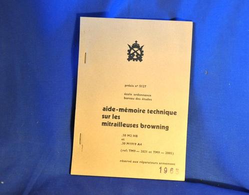 manuel precis aide memoire technique uses browning, Verzamelen, Militaria | Algemeen, Boek of Tijdschrift, Ophalen of Verzenden