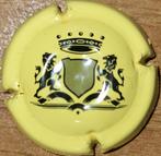 Crémant Alsace capsule COOP. BEBLENHEIM geel & zwart nr 01, Verzamelen, Ophalen of Verzenden, Nieuw, Frankrijk, Witte wijn
