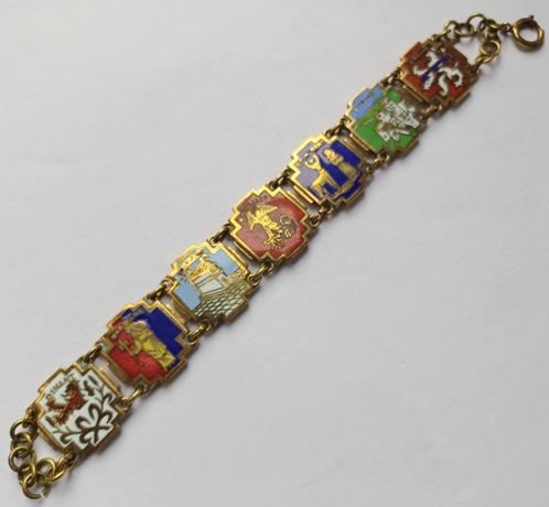 ancien bracelet souvenir villes Belges Wallonnes, Collections, Collections Autre, Comme neuf, Enlèvement ou Envoi