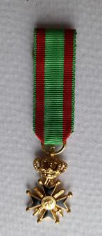 Mini médaille de la Croix Militaire 2 ml, Envoi, Armée de terre, Ruban, Médaille ou Ailes