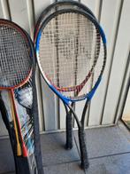Badmintonset (nieuw) 3 tennisraketten (1 voor kinderen), Zo goed als nieuw, Ophalen