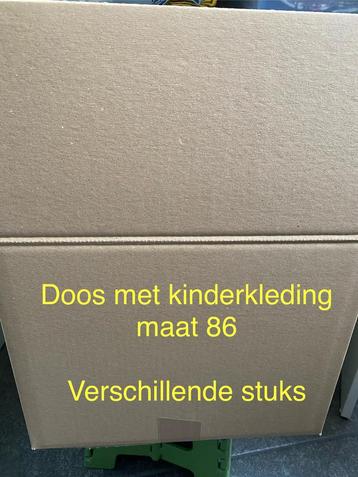 Doos met kinderkleding maat 86 Jongens beschikbaar voor biedingen