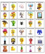 Aldi Emoji 2025 los per stuk - ruim 400 stuks, Aldi, Ophalen of Verzenden